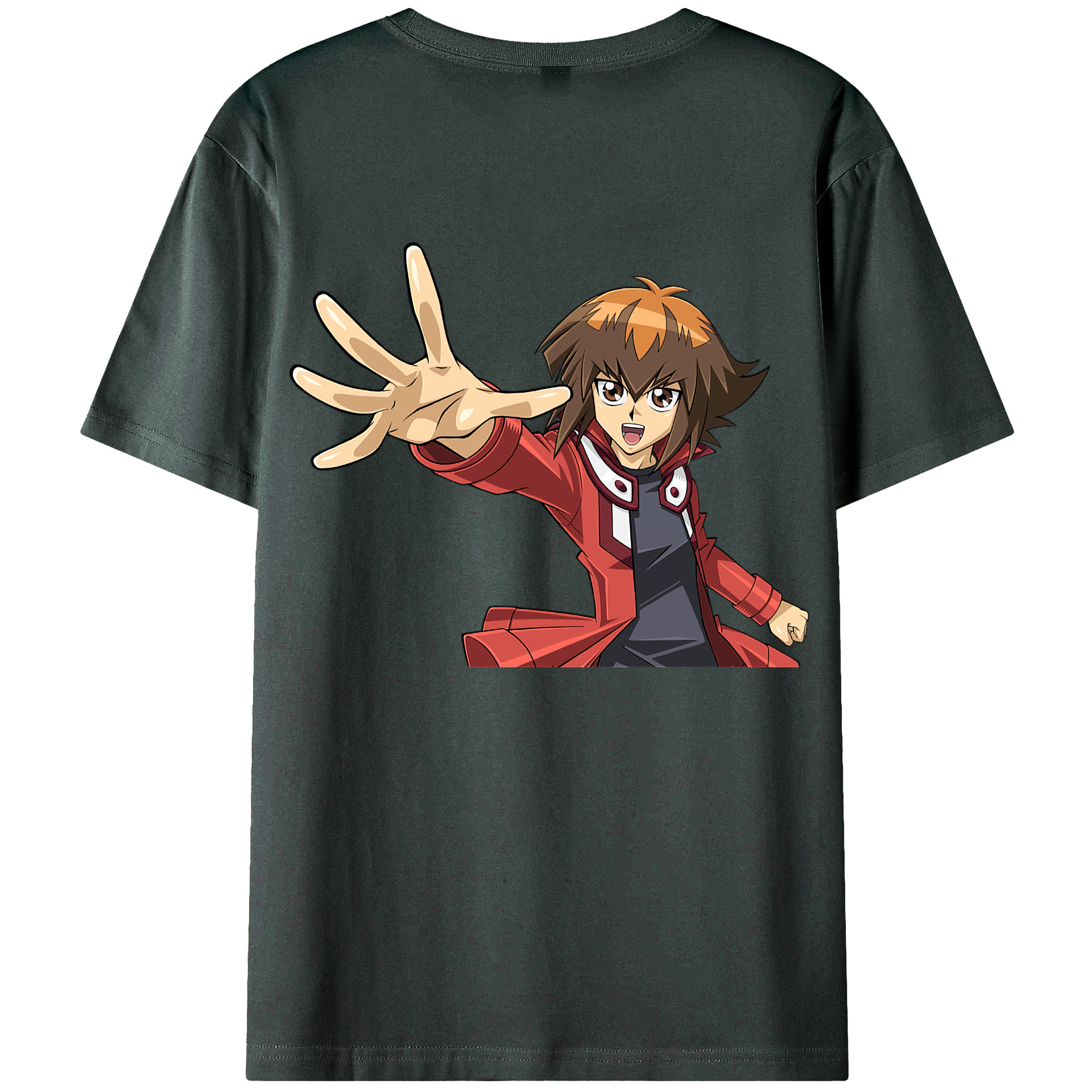 （画像用） 遊☆戯☆王 Yu-Gi-Oh! 綿100％ メンズ半袖Tシャツ（バックプリント） 通気性